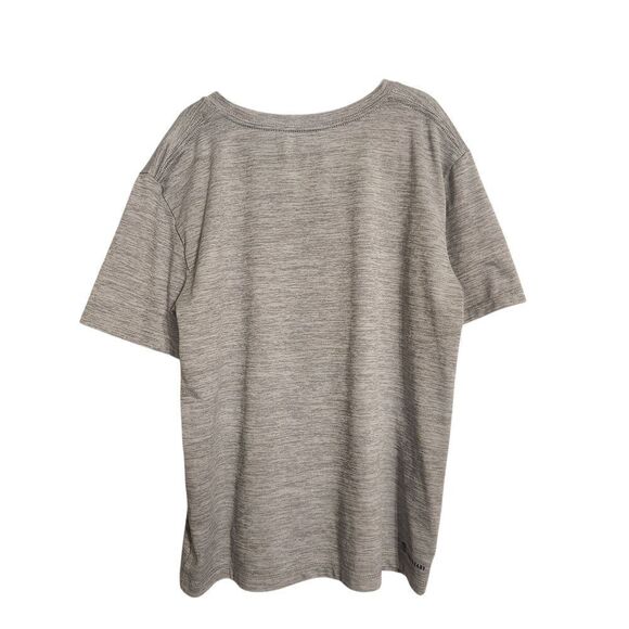 Adidas Kids Heather Gray Tee Blue Logo Size Small - Picture 3 of 5